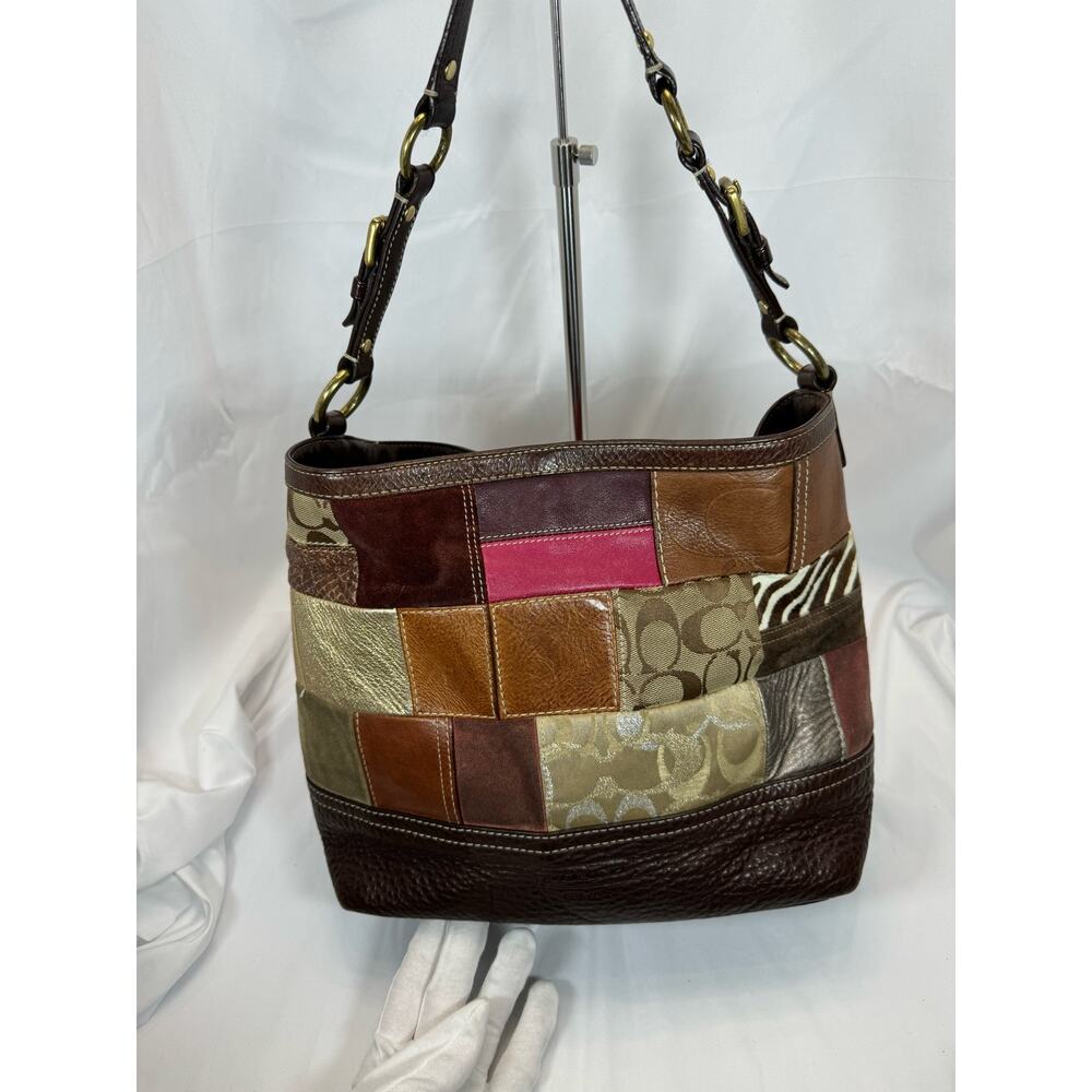 ❌SOLD Coach Patchwork Shoulder Bag IMPERFECT